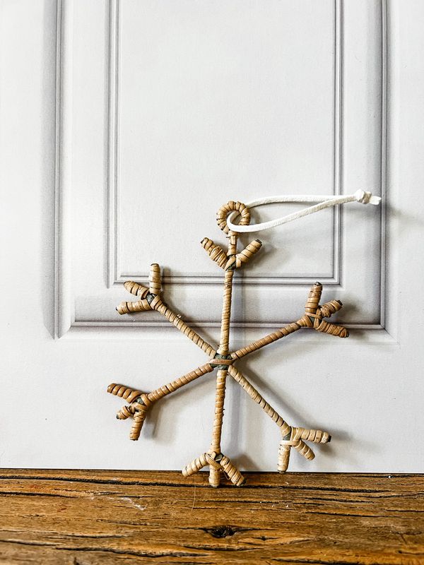 Wicker Snowflake Ornament Wicker Snowflake Ornament