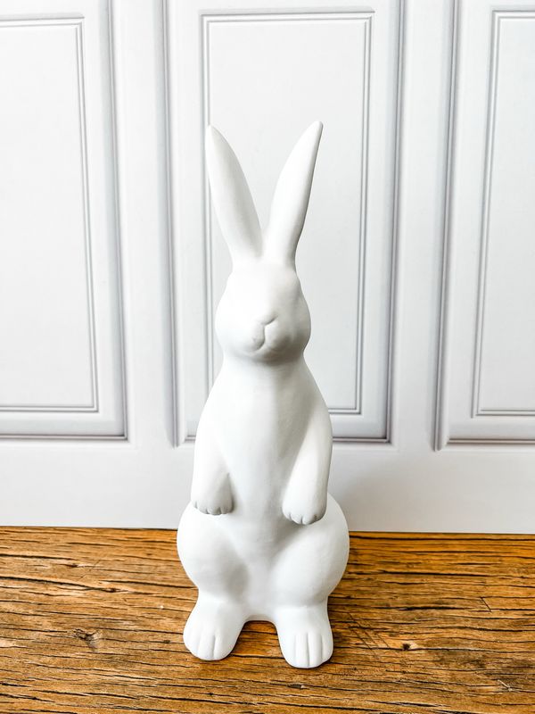 White Standing Bunny