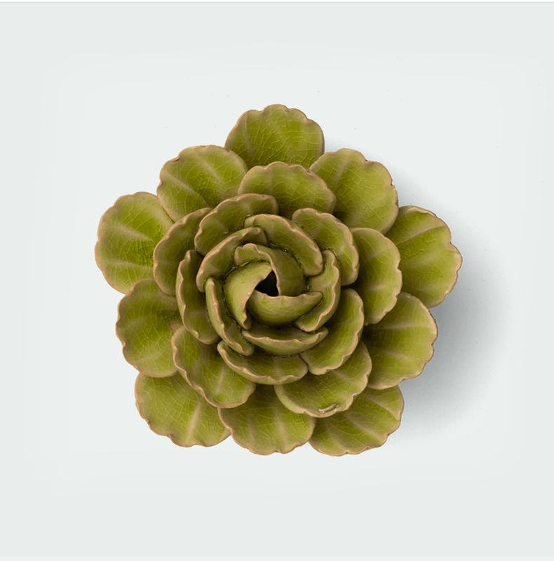 Ceramic Green Peony