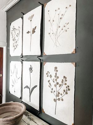 Handmade Paper Photographs &amp; Hangers