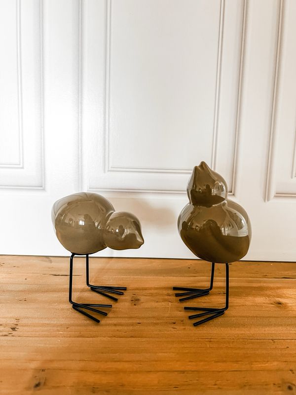 Brown Ceramic Bird
