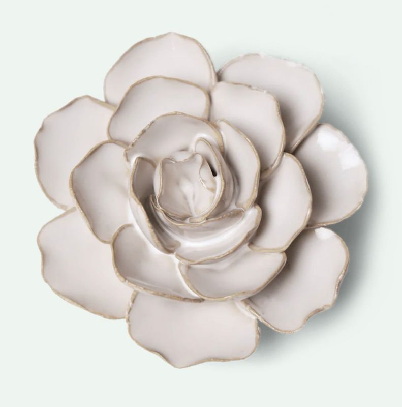 Ivory Ceramic Ranunculus