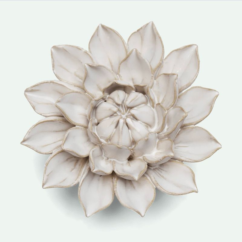 Ivory Ceramic Dahlia