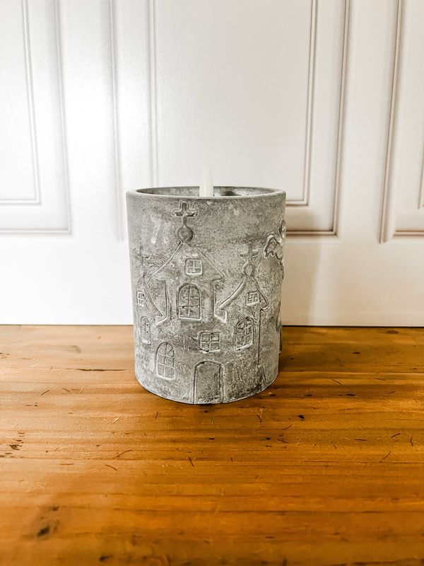 Haunted House Flameless Candle