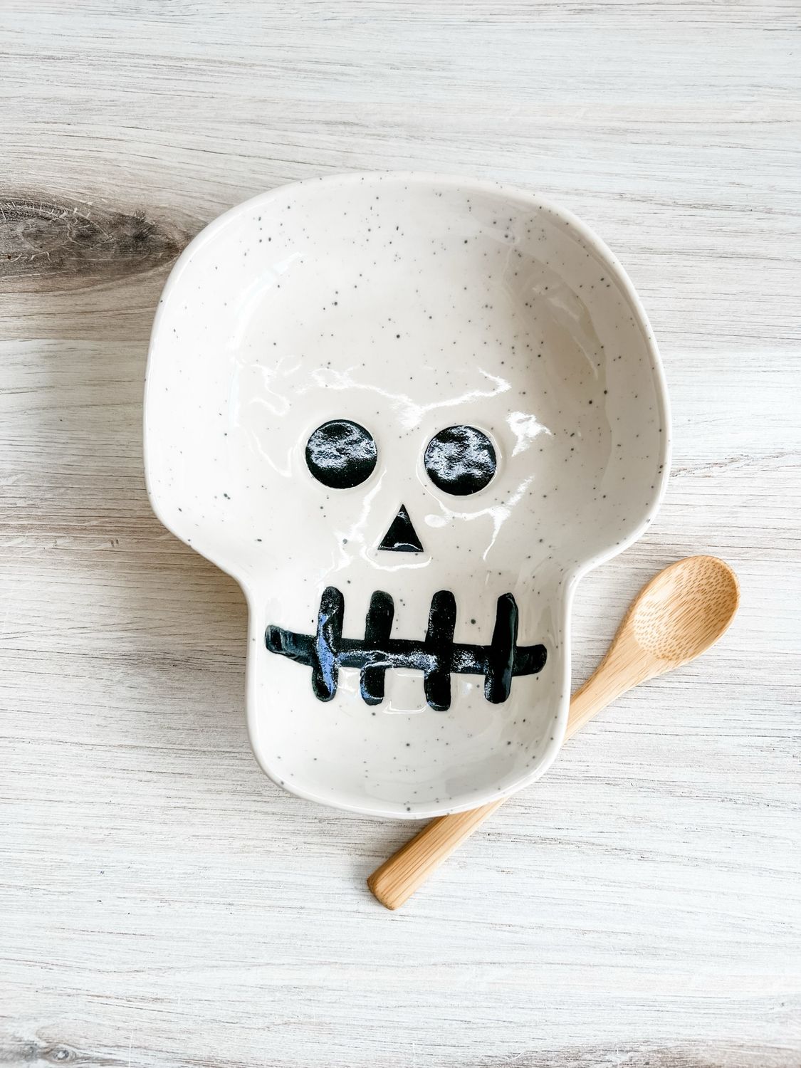 Stoneware Skeleton Plate