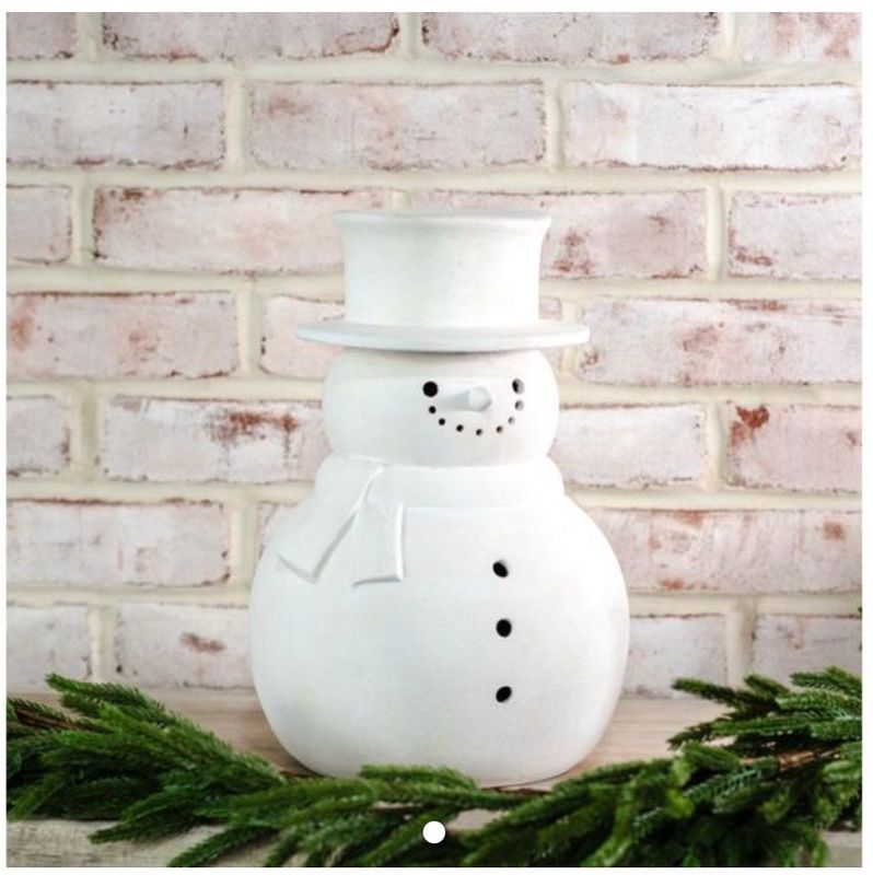 Terracotta Snowman L Terracotta Snowman L
