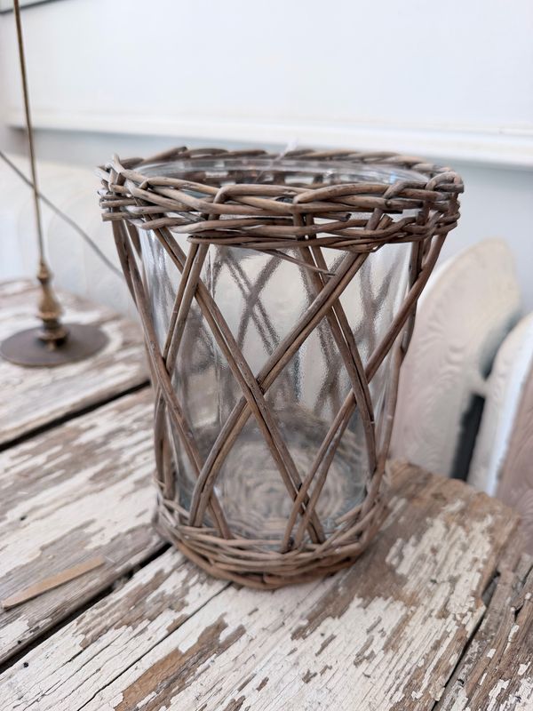 Willow Glass Candle Holder L