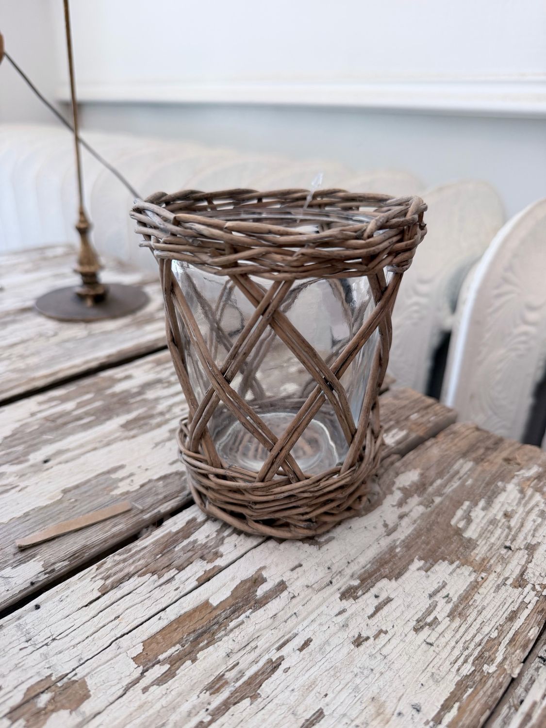Willow Glass Candle Holder S