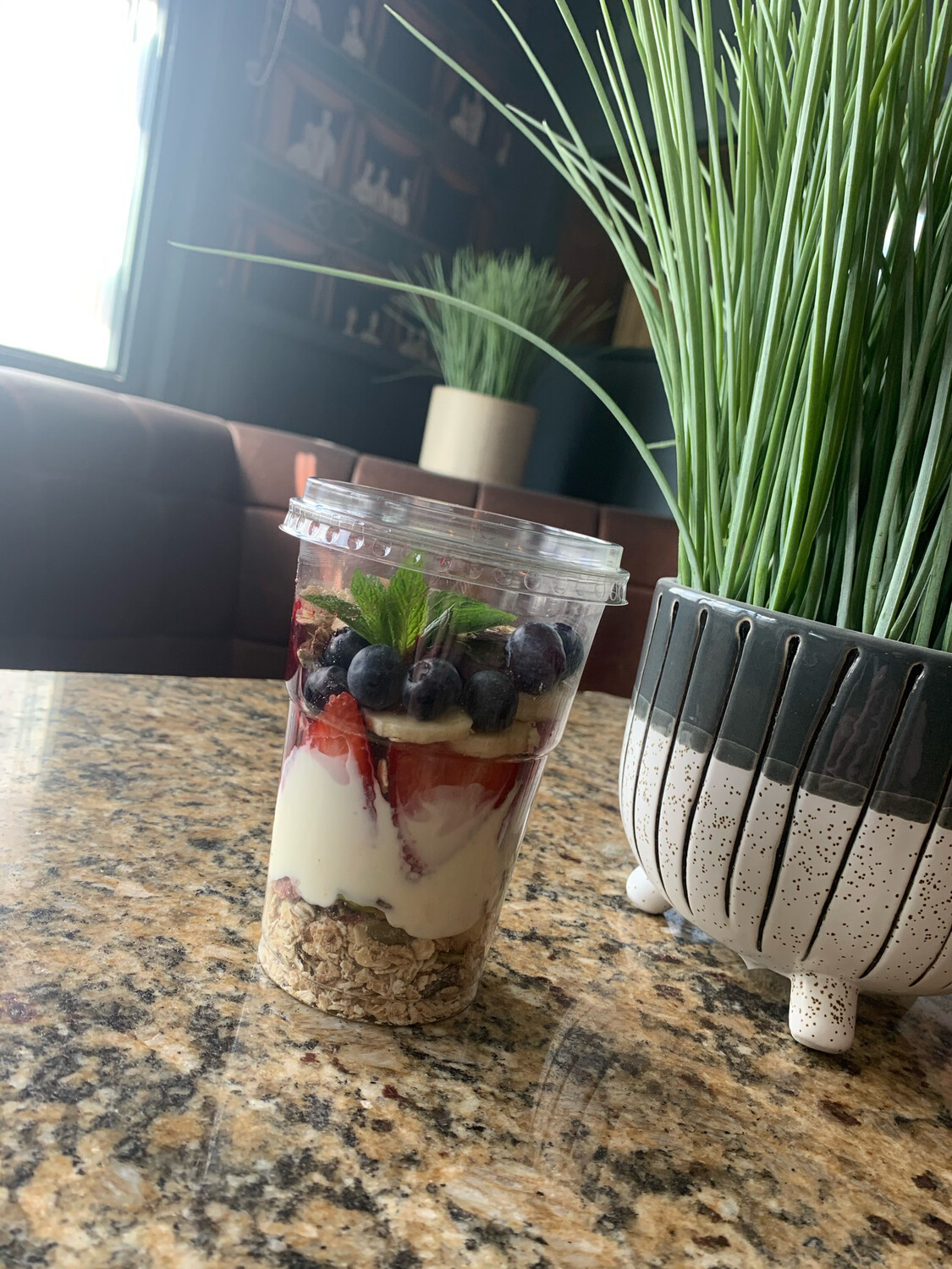 Granola Pot With Yogurt And Fresh Fruit Granola Pot With Yogurt And Fresh Fruit