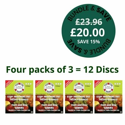 Fruit & Veg Saver - 12 Discs Bundle and save
