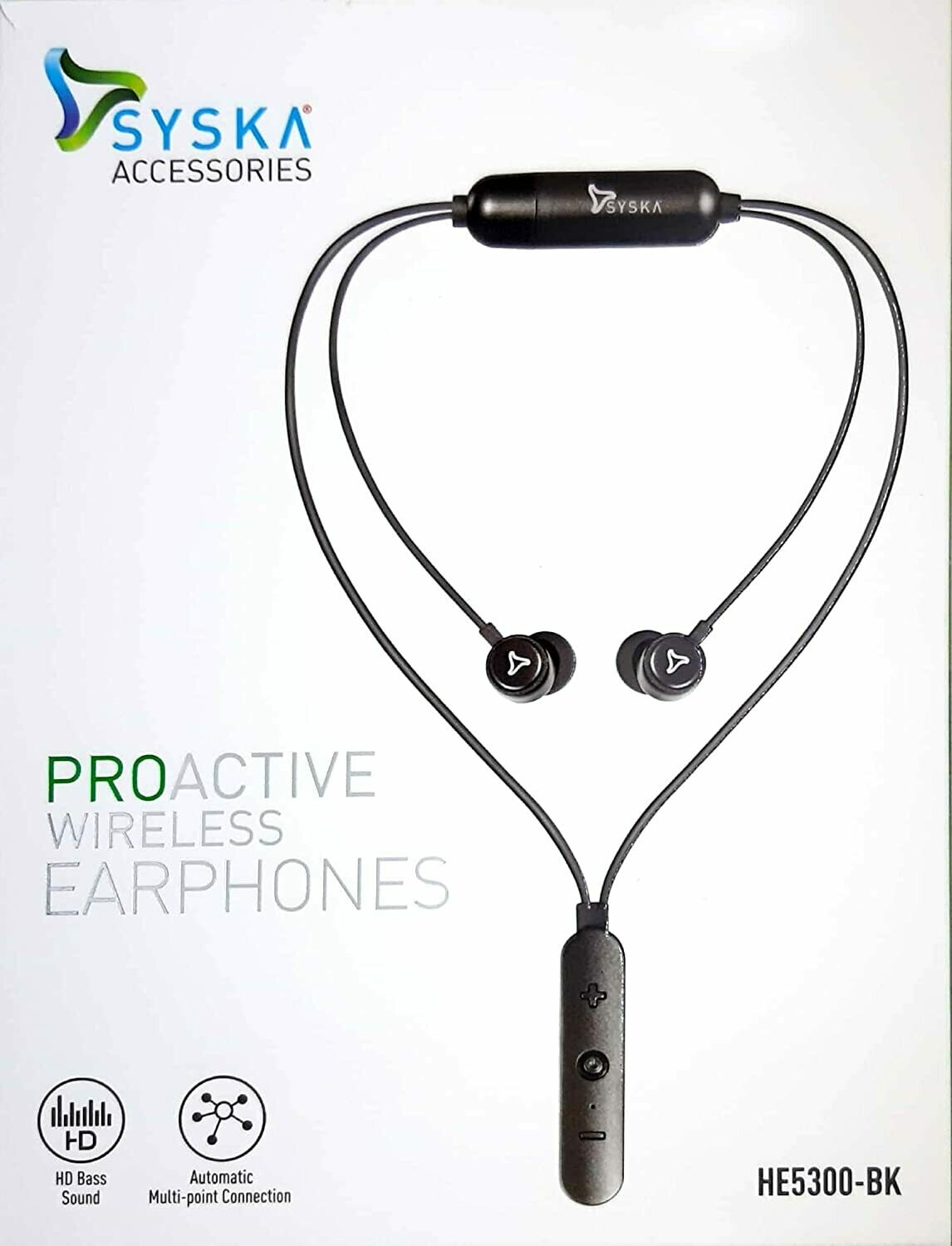 syska pro active wireless earphones