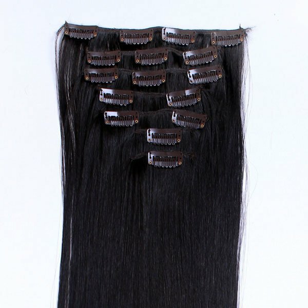 Extensions à Clips 100% cheveux humains 18