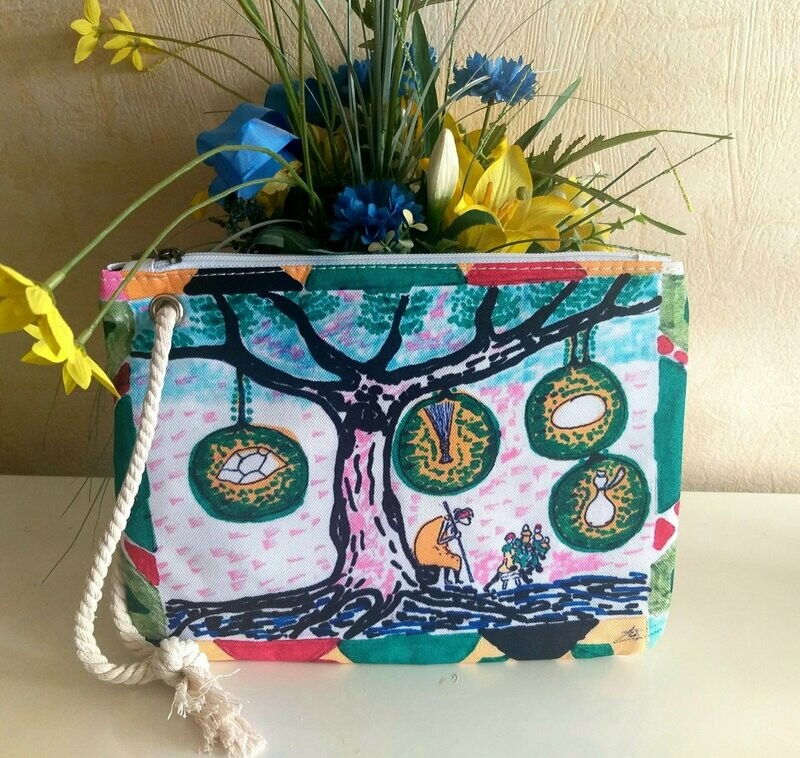 Pochette Trousse "sous l'arbre de la sagesse"