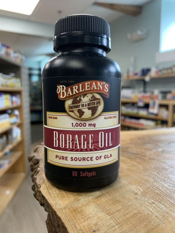 BARLEAN&#39;S Borage Oil 1000 mg. 60 S.G.