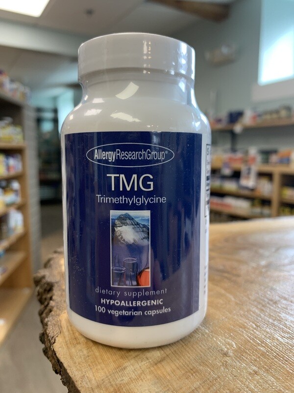ALLERGY RESEARCH GROUP TMG 750 mg. 100 Veg. Caps.