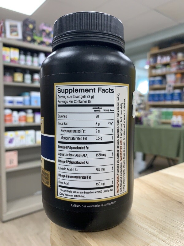BARLEAN'S Lignan Flax Oil 250 S.G.