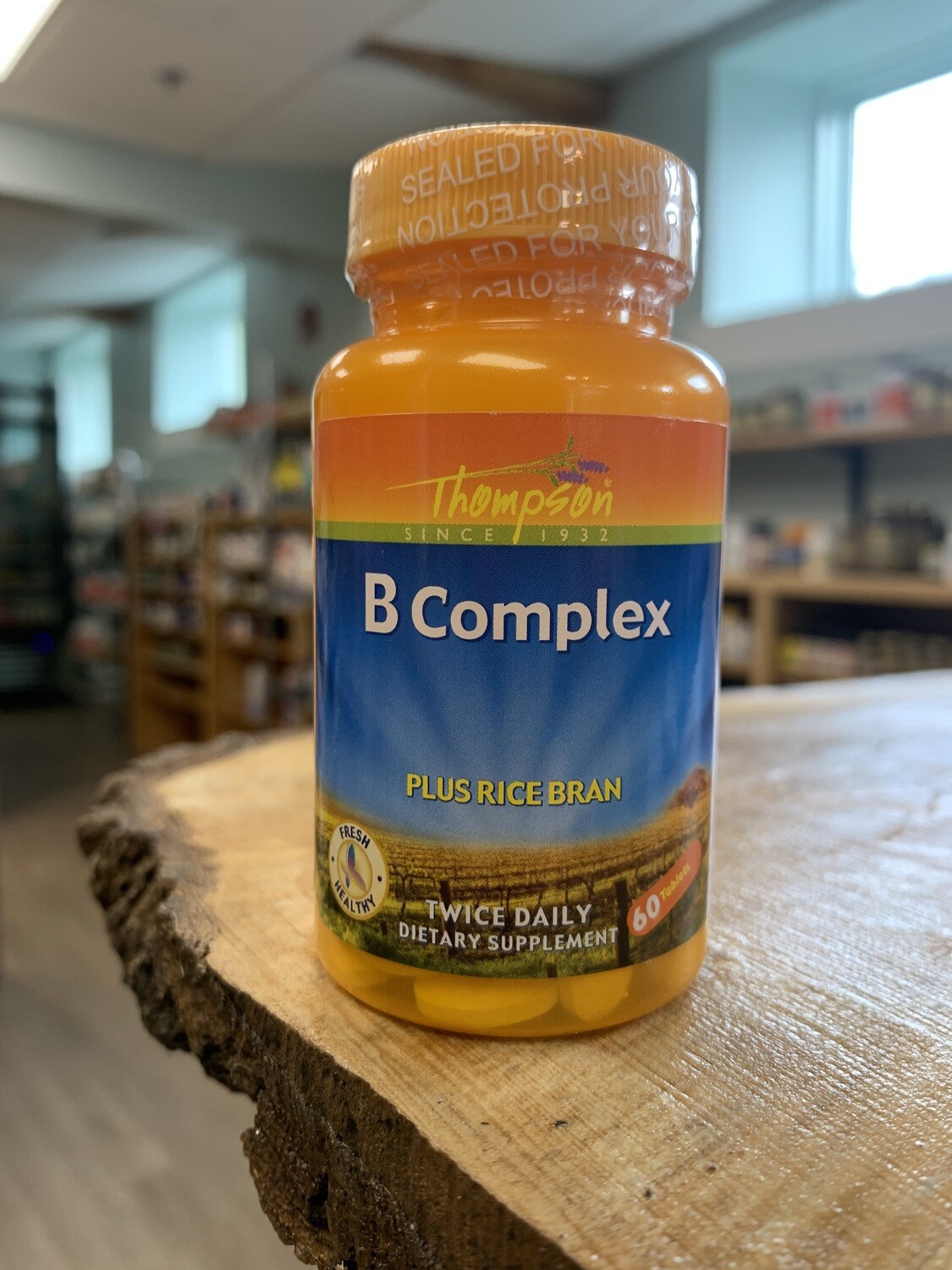 Thompson B Complex Plus Rice Bran 60 tabs