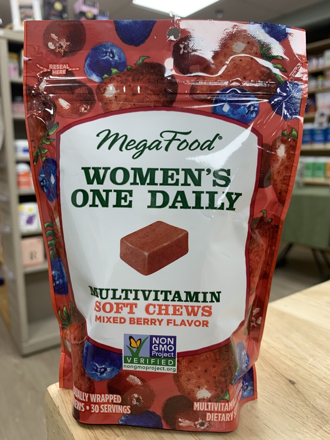 MEGAFOOD Women&#39;s Mixed Berry Flavor Multivitamin 30 Soft Chews