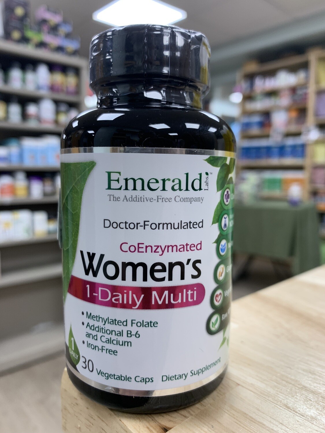 Emerald Laboratories CoEnzymated Womens Multi Vita-min 30 Vegetable Capsules