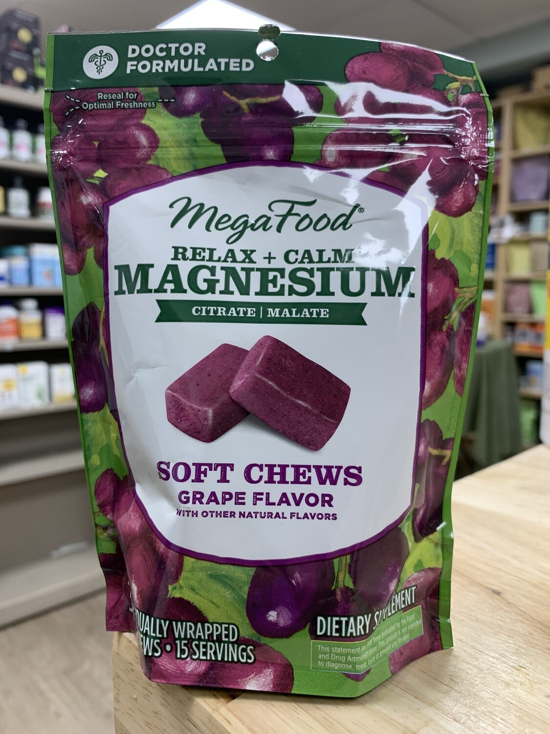 MegaFood Relax/calm Soft Grape Chews 30ct