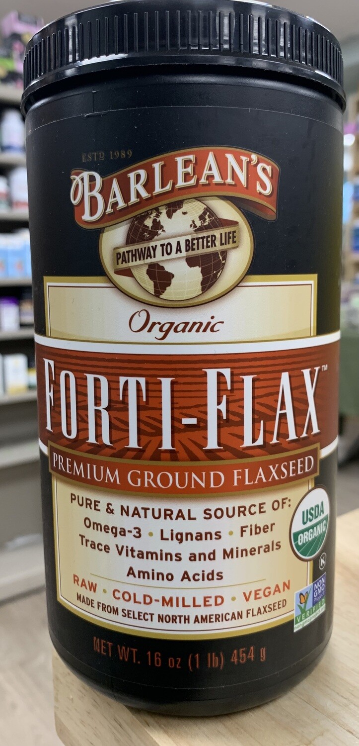 BARLEAN&#39;S Organic Forti-Flax Premium Ground Flaxseed 16 oz
