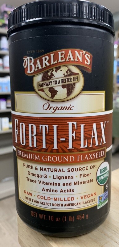 BARLEAN&#39;S Organic Forti-Flax Premium Ground Flaxseed 16 oz