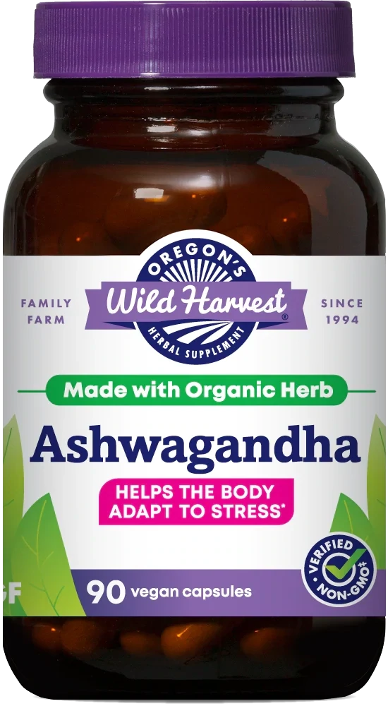 OREGON'S WILD HARVEST Ashwagandha 90 Vegan Caps.