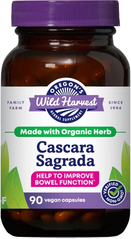 OREGON&#39;S WILD HARVEST Cascara Sagrada 90 Caps.