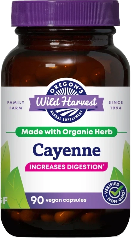 OREGON&#39;S WILD HARVEST Cayenne 90 Veg. Caps.