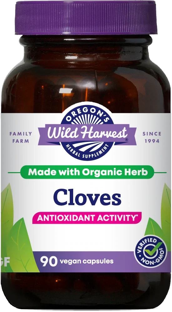 OREGON&#39;S WILD HARVEST Cloves 90 Vegan Caps.