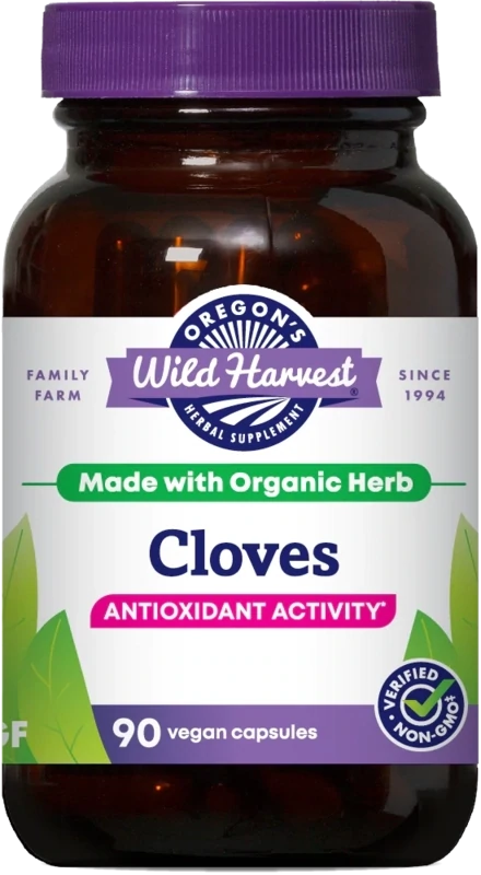 OREGON&#39;S WILD HARVEST Cloves 90 Vegan Caps.