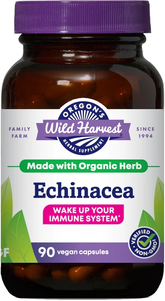 OREGON&#39;S WILD HARVEST Echinacea 90 Vegan Caps.