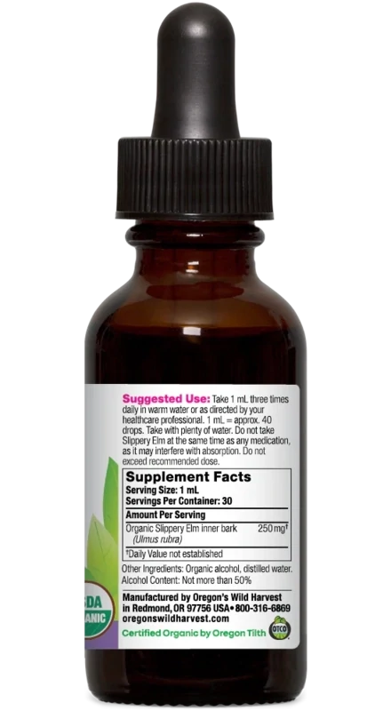 OREGON'S WILD HARVEST Slippery Elm Extr. 1 Fl. Oz.