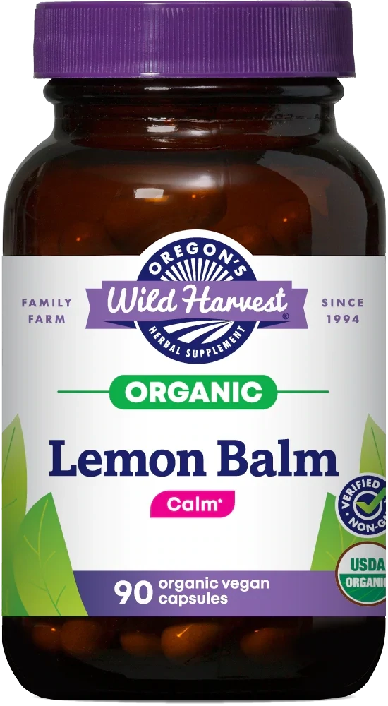 OREGON&#39;S WILD HARVEST Lemon Balm 90 Caps.