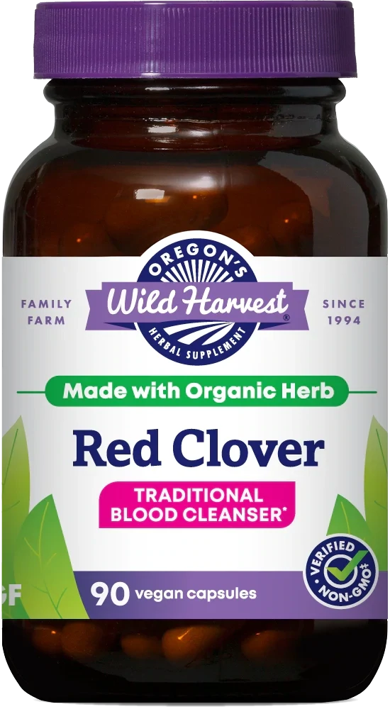 OREGON&#39;S WILD HARVEST Red Clover 90 Caps.
