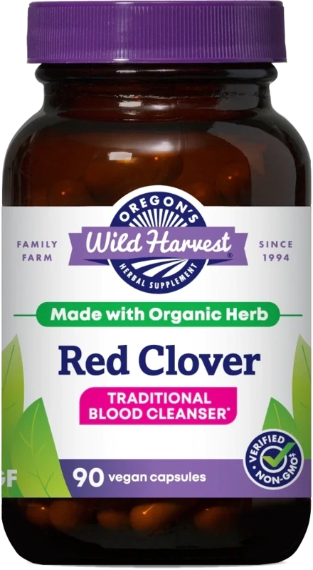 OREGON&#39;S WILD HARVEST Red Clover 90 Caps.