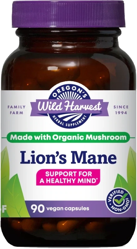 OREGON&#39;S WILD HARVEST Lion&#39;s Mane 90 Caps.