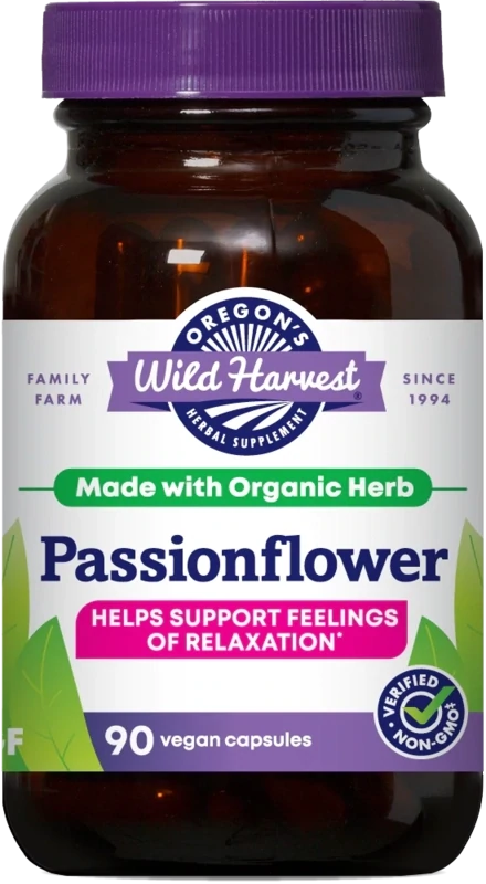 OREGON&#39;S WILD HARVEST Passionflower 90 Caps.