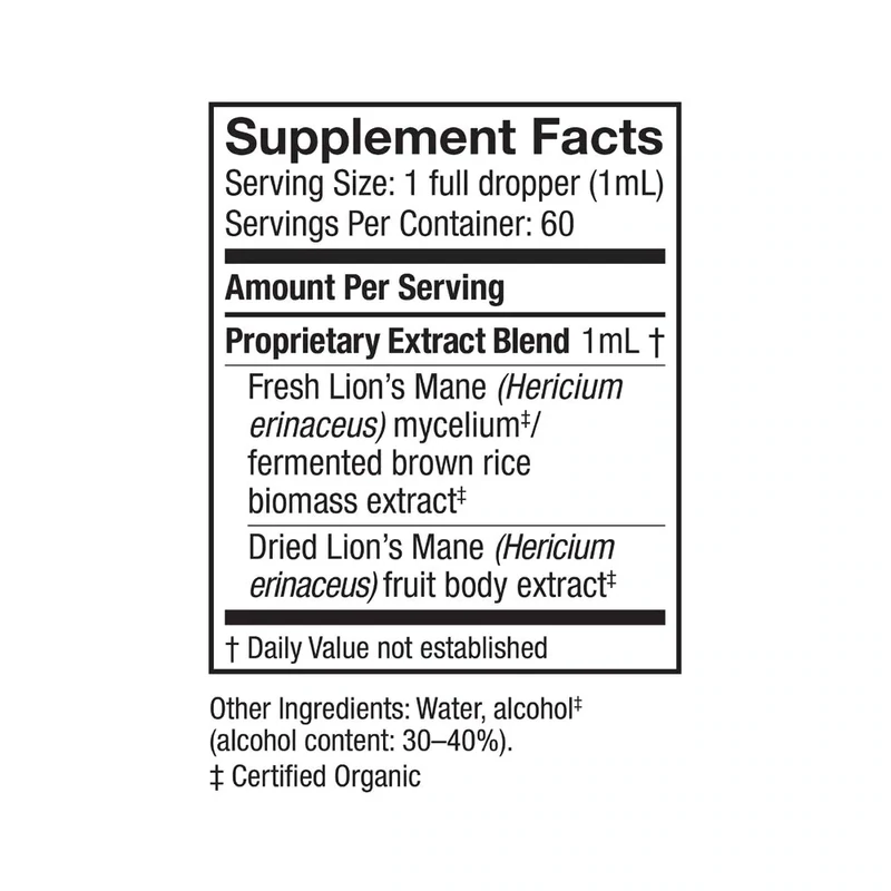 Host Defense Lions Mane Extract 2 oz.