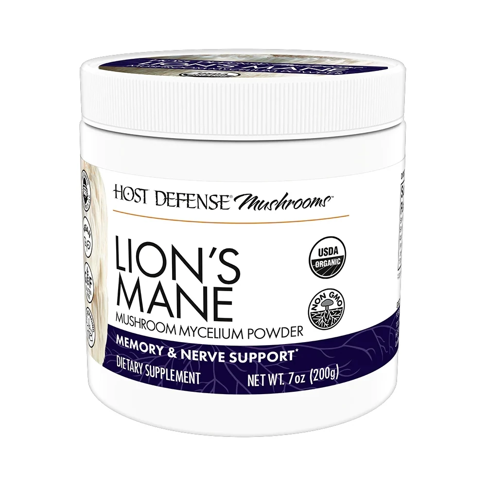 Host Defense Lion&#39;s Mane Mushroom Mycelium Powder 7oz