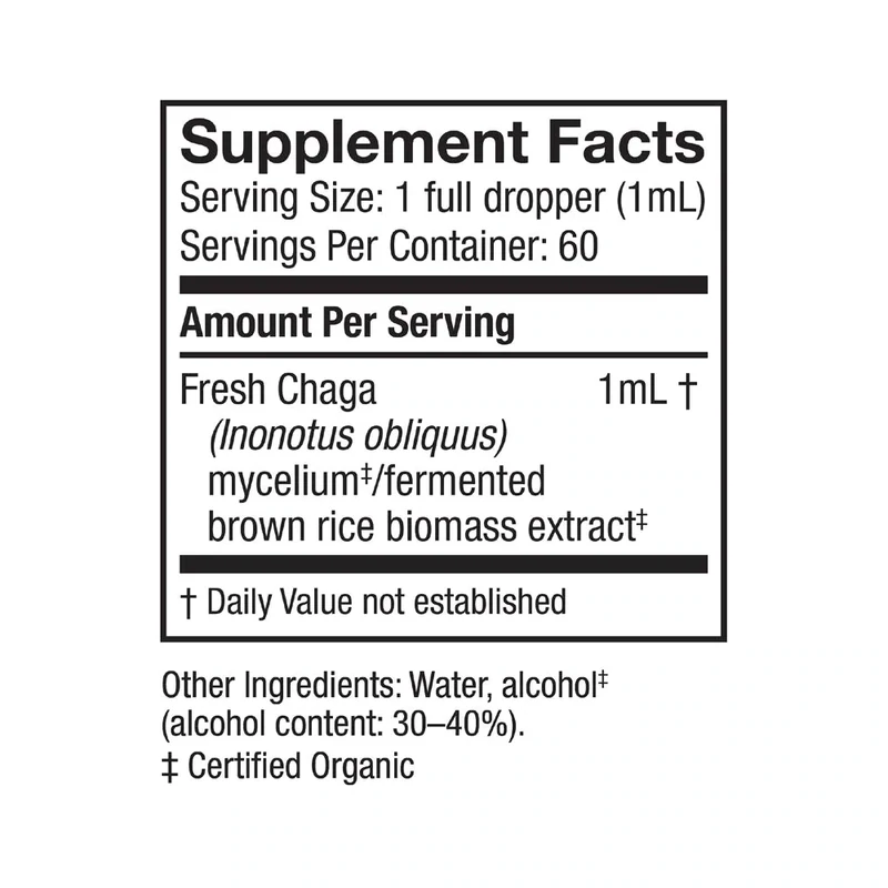 Host Defense Chaga Extract 2 Fl Ounces