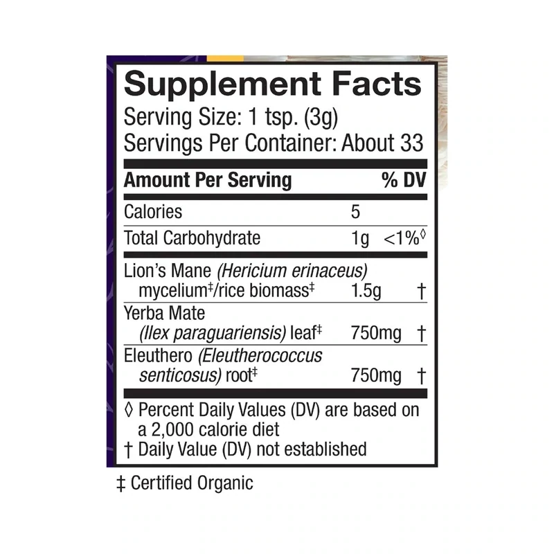 Host Defense Brain Energy 3.5 Oz