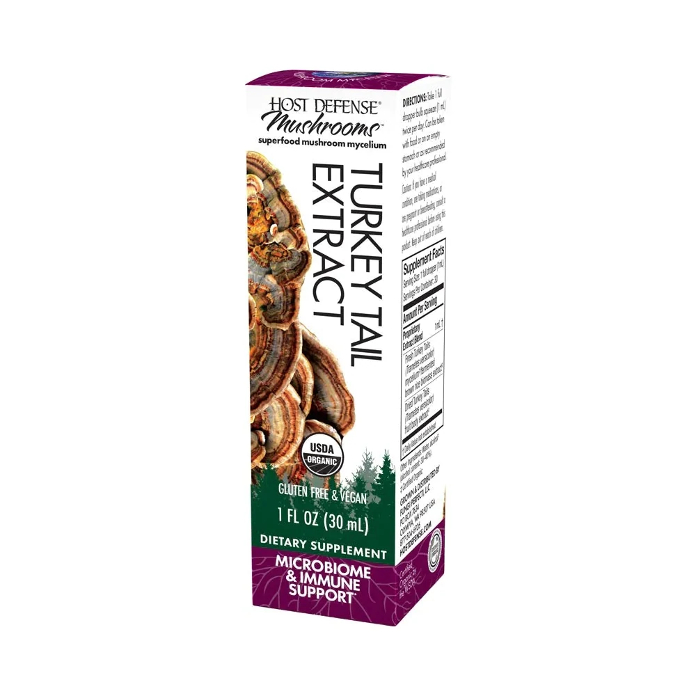 Host Defense Turkey Tail Extract Immune Support 1 fl oz
