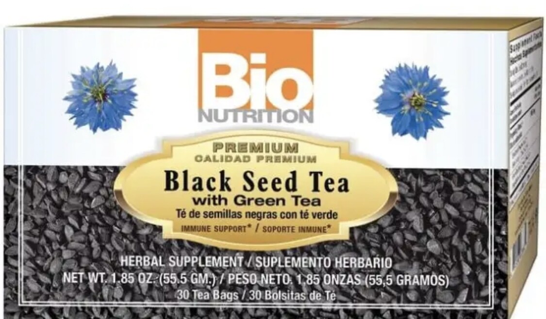 BioNutrition Black Seed Tea With Green Tea 30 Tea Bags