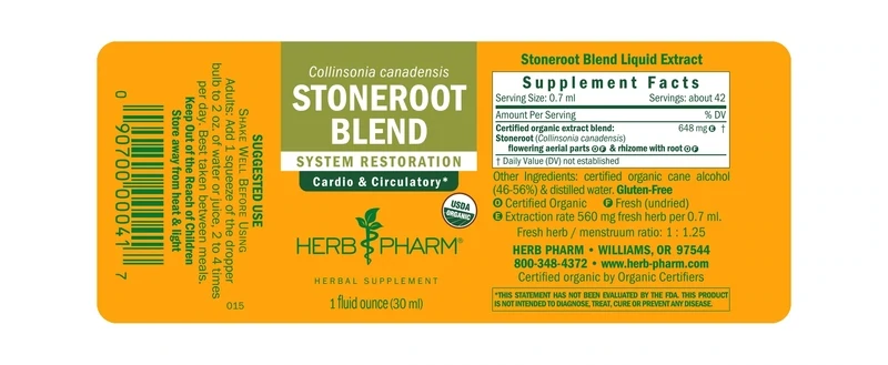 HERB PHARM  Stoneroot Blend 1 Fl. Oz.