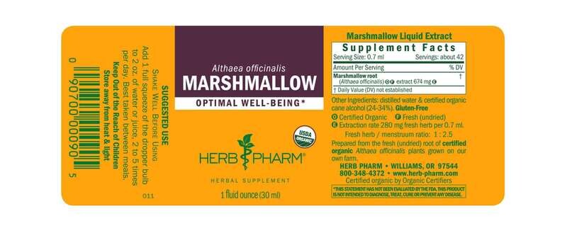 HERB PHARM  Marshmallow 1 Fl. Oz.