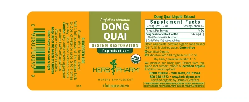 HERB PHARM Dong Quai 1Fl. Oz.