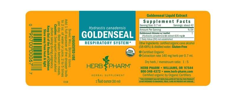 HERB PHARM Goldenseal 1 Fl. Oz.