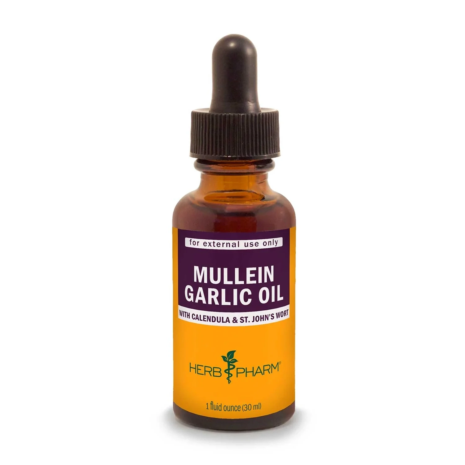 HERB PHARM Mullein Garlic Oil 1 Fl. Oz.