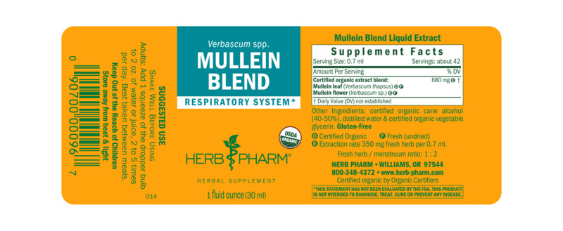 HERB PHARM Mullein Blend 1 Fl. Oz.